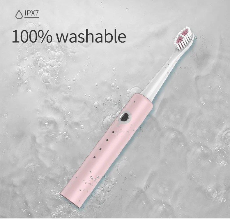 OEM Customized IPX7 Waterproof Charging Ultrasonic Sonic Electric Toothbrush