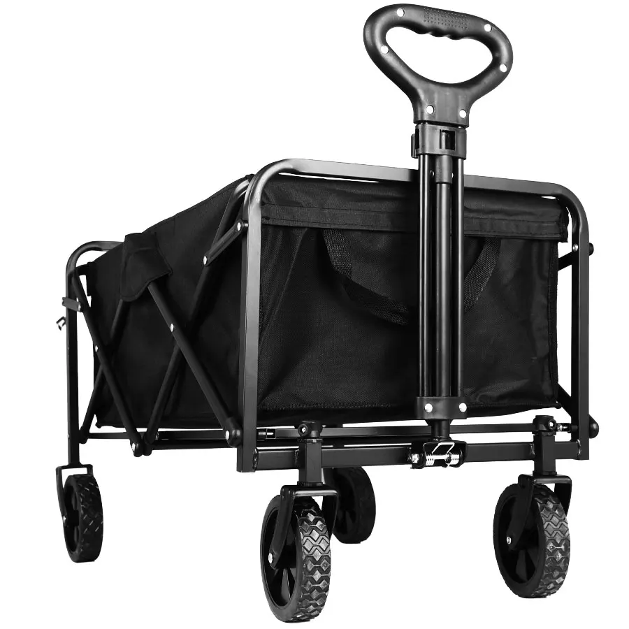 Beach Garden Pull Trolley Collapsible Folding Outdoor Portable Utility Cart Heavy Duty Large Capacity Foldable Wagon