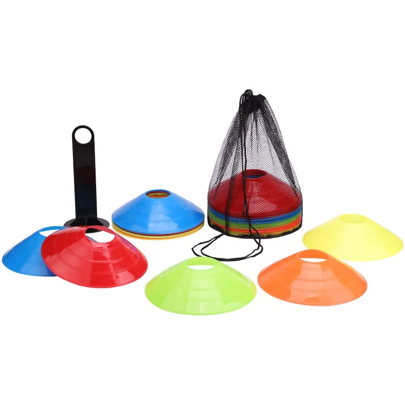 Football Training Marking Field Equipment  agility hurdle Multi Color Soccer Agility Speed Disc Cones Set With Holder ladder sp