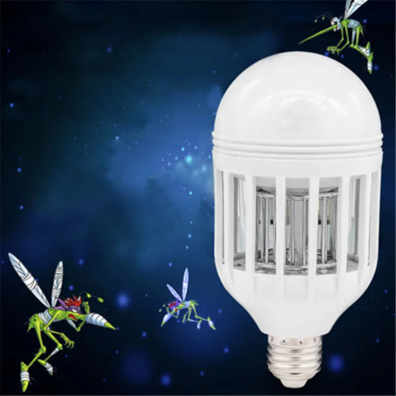 E27 15W Electronic Anti Mosquito Repeller Light Bulb 220V 110V Mosquito Trap Killer Lamp Led Mosquito_ Killer_ Lamp