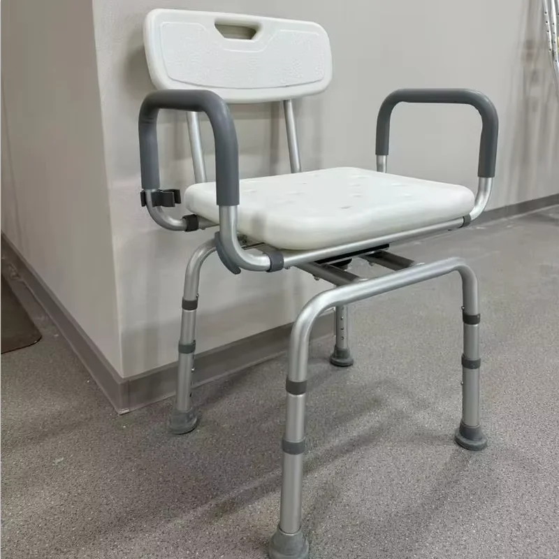360 Degree Rotatable Foldable Shower Seat inside Folding Shower Chair for Enhanced Bathroom Safety Equipment
