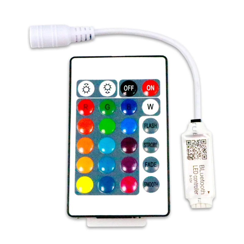 Контроллер BT RGB Mini 5-12 В 6A 24 ключа ИК пульт дистанционного управления приложение 12