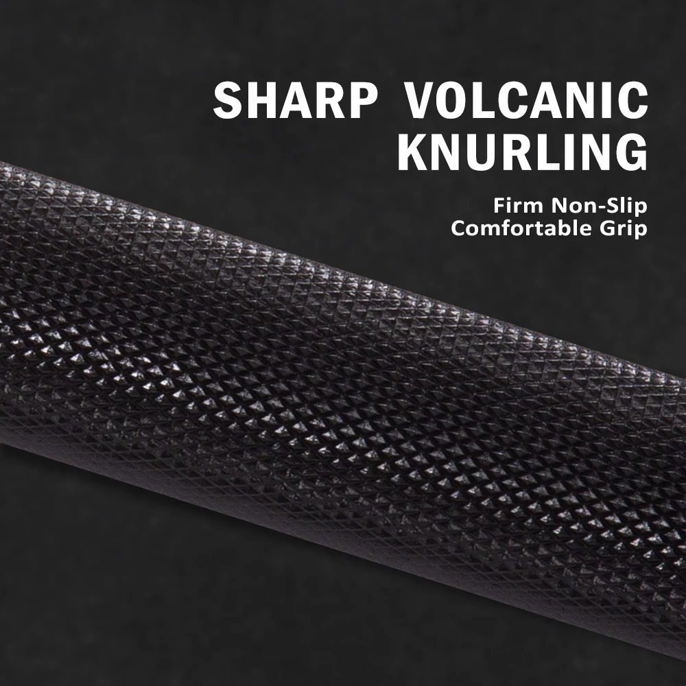 Rouser Fitness 2350mm Deadlifting Barbell Bar Black Deadlift Barbell Flange 100MM Weight Lifting Teflon Barbell Bar Power Rod