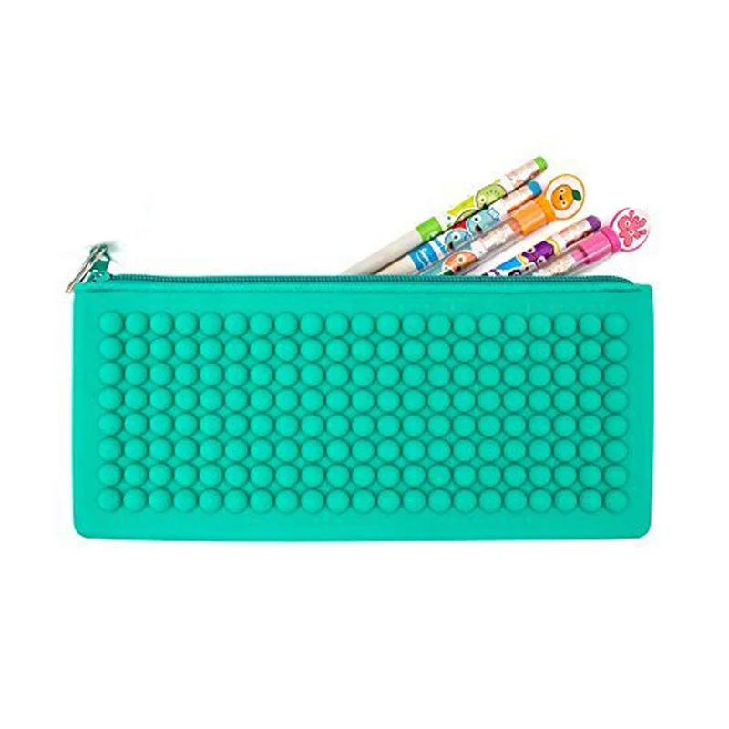 2024 New Custom Multifunction Kids Cute Pen Silicone Pencil Case For School