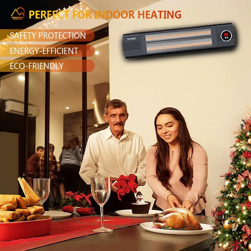 750W 1500W Hoom Indoor Portable Tripod Infrared Patio Heater Stand Outdoor Patio Heater Wall Mounted Electric Heaters