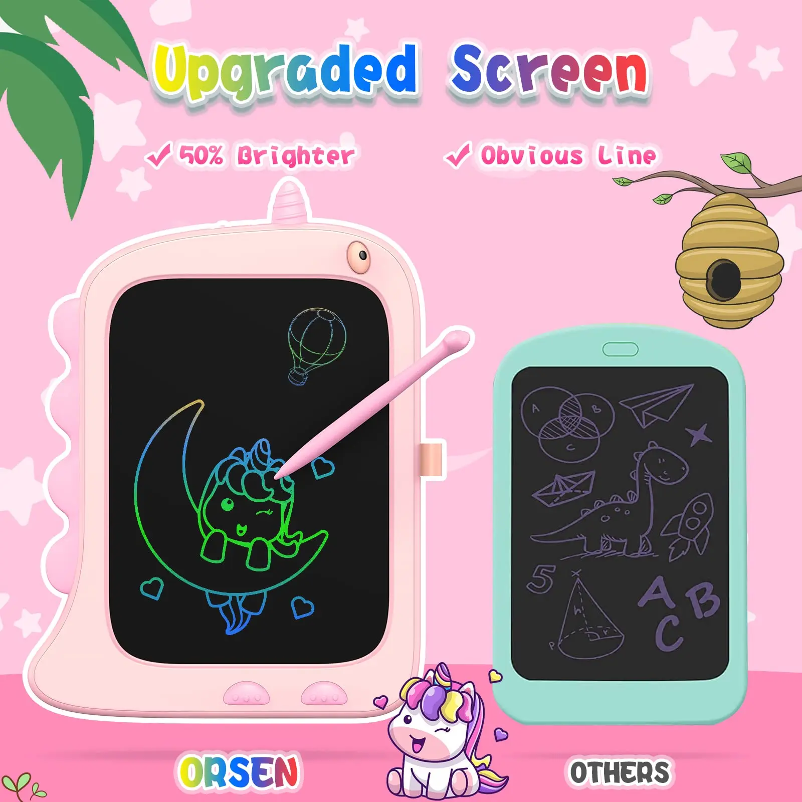 Hot Selling 8.5-Inch Electronic Drawing Board Lcd Screen Writing Board Digital Graphics Drawing Board Art and Painting Toys