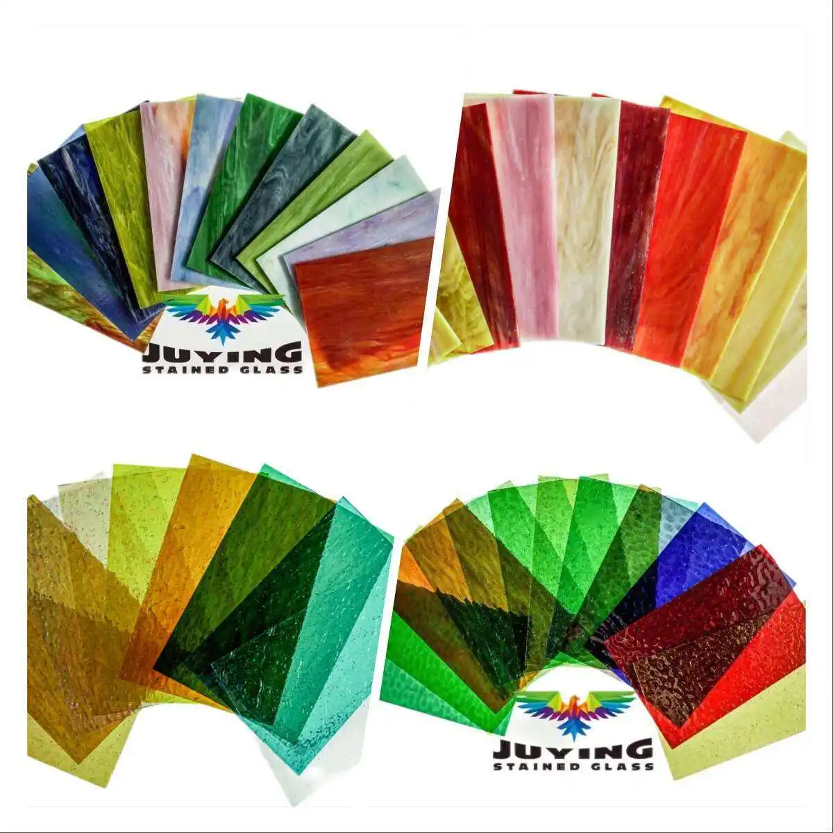 Fast Delivery Factory Sale 3mm Mixed Color Opalescent Church Tiffany Art Stained Glass Easy to Cut