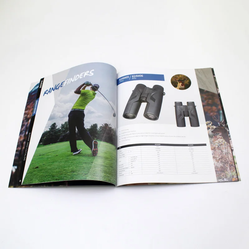 Full Color Printed Bound Flyer Brochure Fashion Design Picture Catalog Journals Magazines