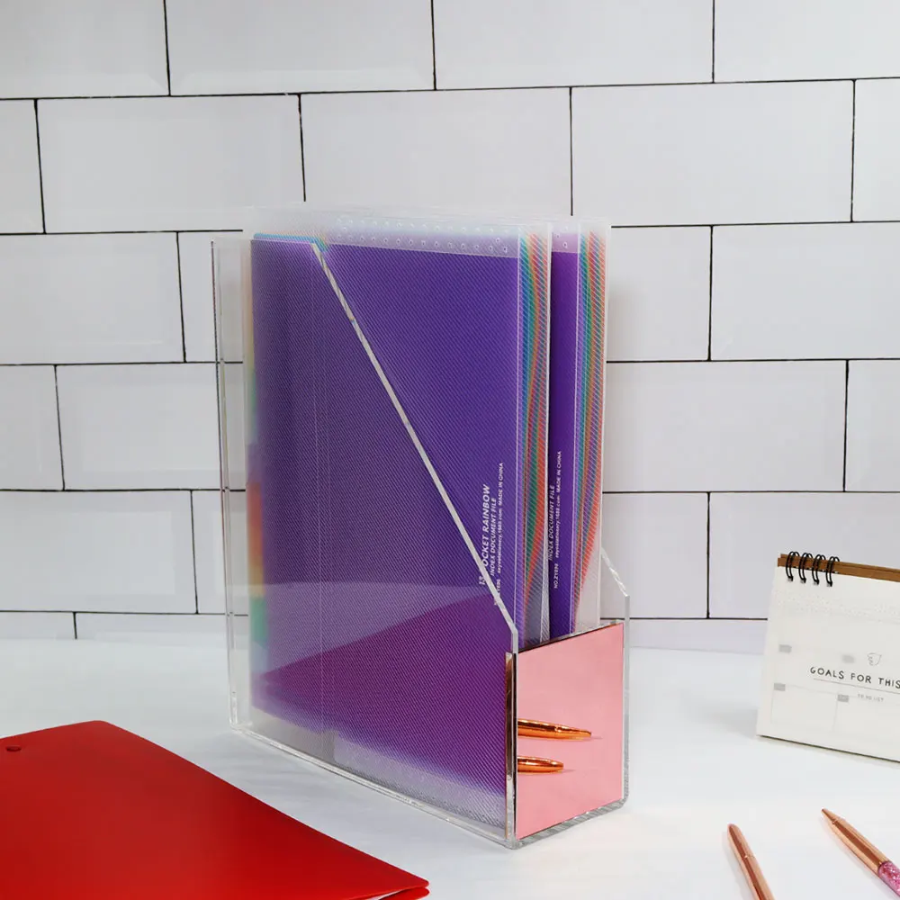 Офисные аксессуары держатель для файлов A4 акриловый