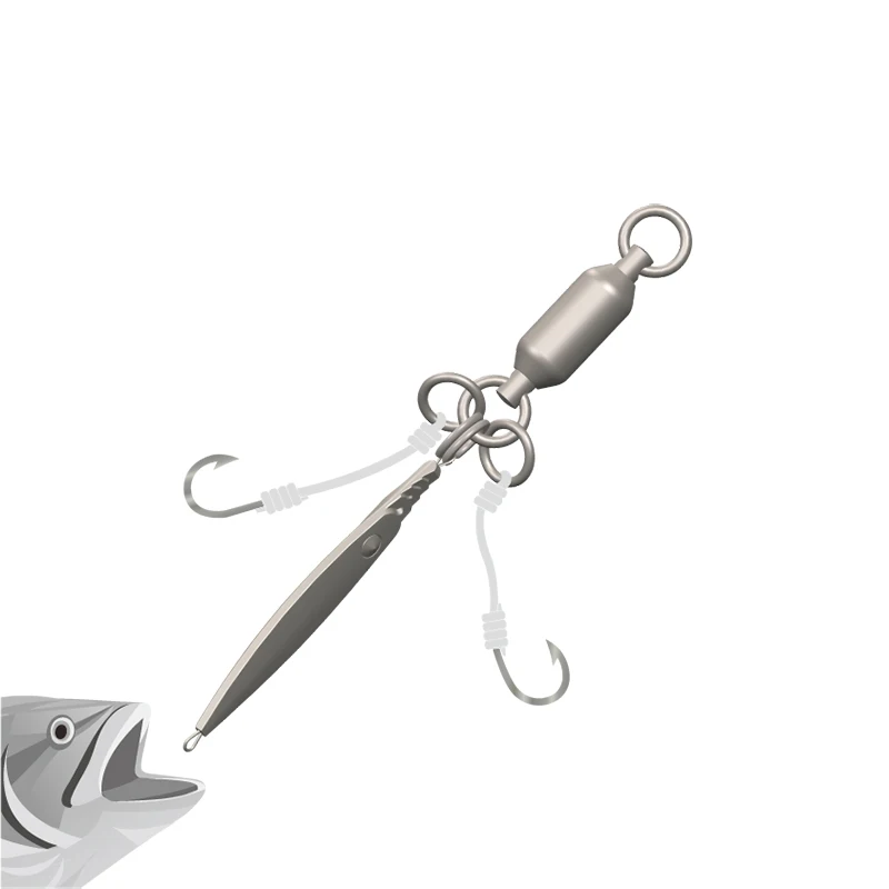 ECOODA Black Zoom  High Speed  Ball Bearing Swivel Fishing Tackle