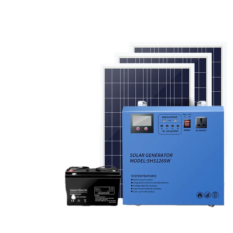 Portable Movable Home Solar Complete Home Solar Power System Solar Energy Systems All In One Solar Kit 500W