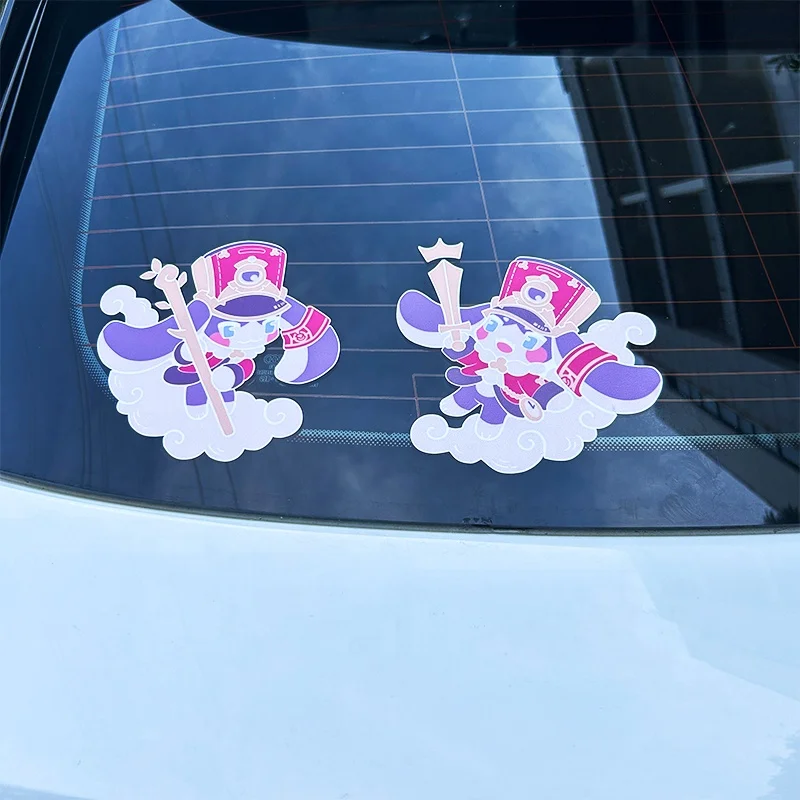 Accepted Custom Die Cut UV Transfer Car Stickers Weatherproof Custom Logo Design Vinyl Decal Motor Auto Vehicle Car Stickers