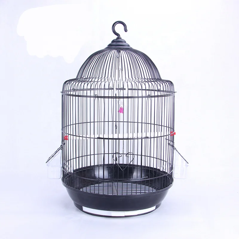 wholesale pet product Cylindrical metal big bird cage parrot breeding cage