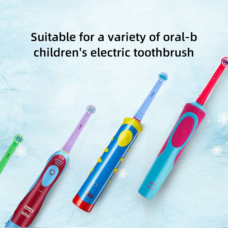 Kids Toothbrush rechargeable toothbrush Heads for oral b, Extra-Soft Bristles, Fits Electric braun oral b Brushes