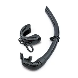 Foldable Liquid Silicone Snorkel With Shell Freediving Snorkel Free Diving Equipment Wet J Snorkel