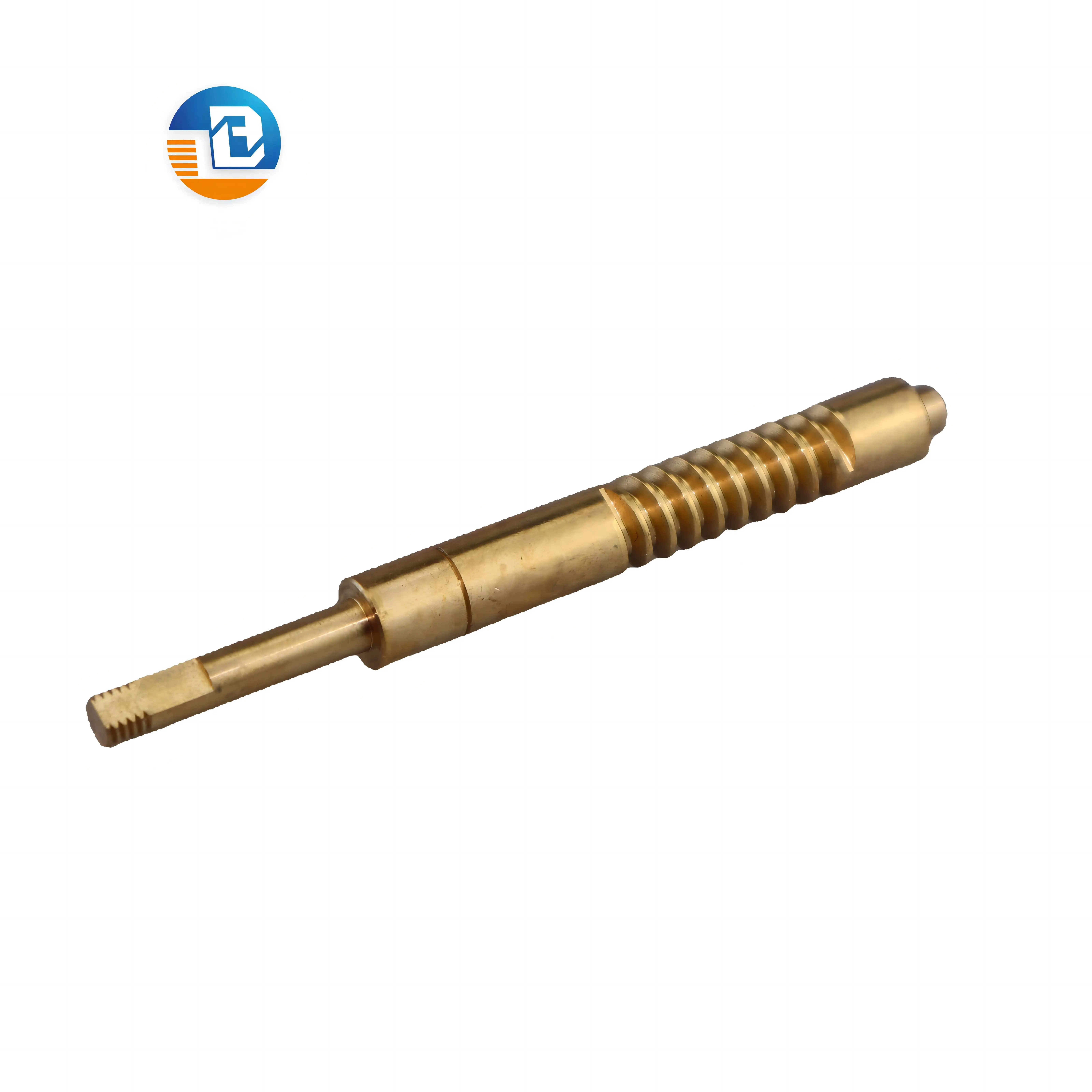 Cheap CNC machining copper brass worm gear screw drive steering shaft Factory price