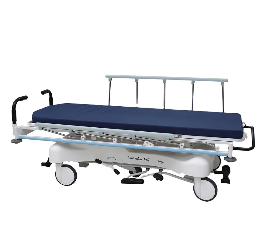 YXZ-E-4 Patient Transferring Luxurious Hydraulic Stretcher, Hospital pushing cart with pump