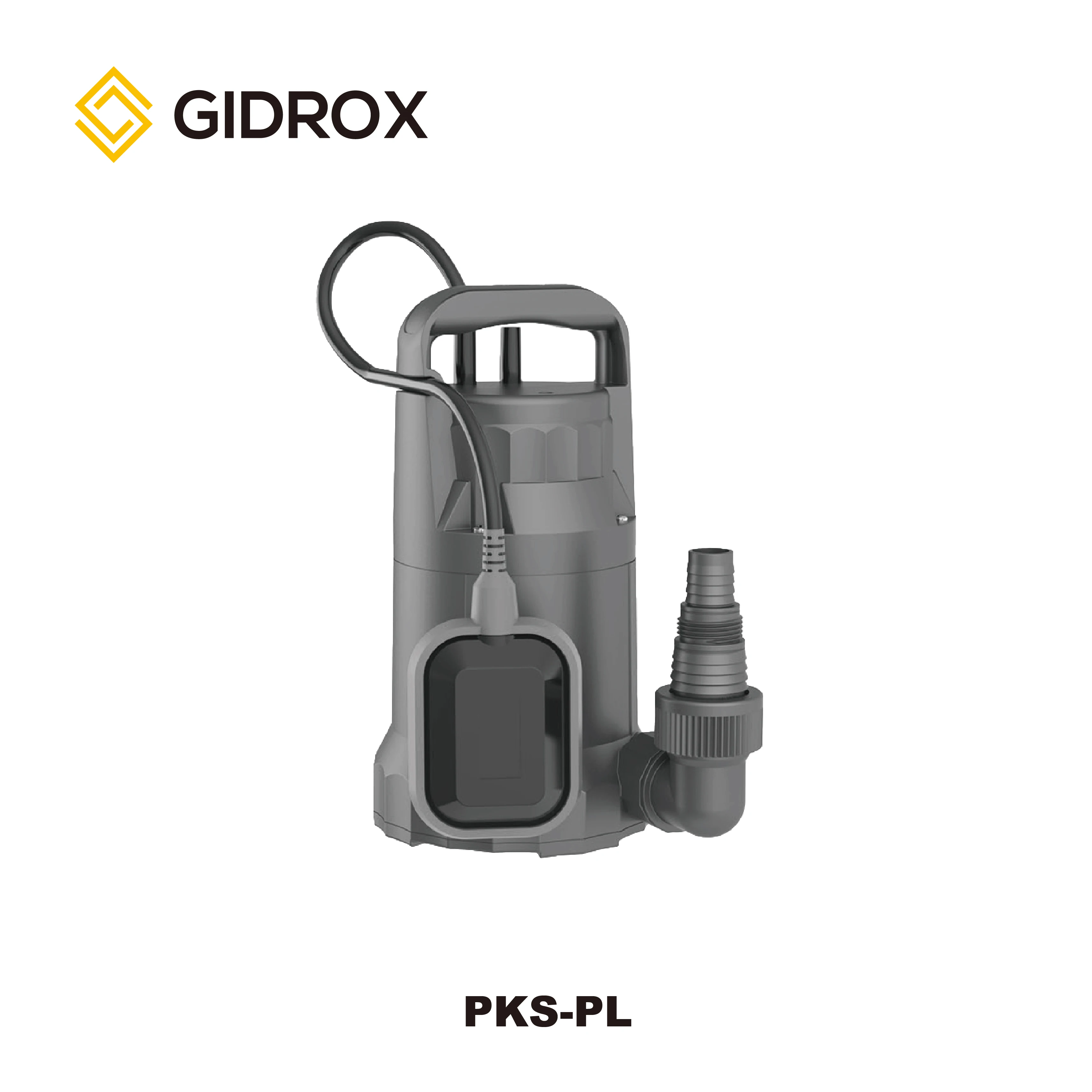 GIDROX plastic impeller automatic  clean water submersible sump pump submersible garden pump with float switch