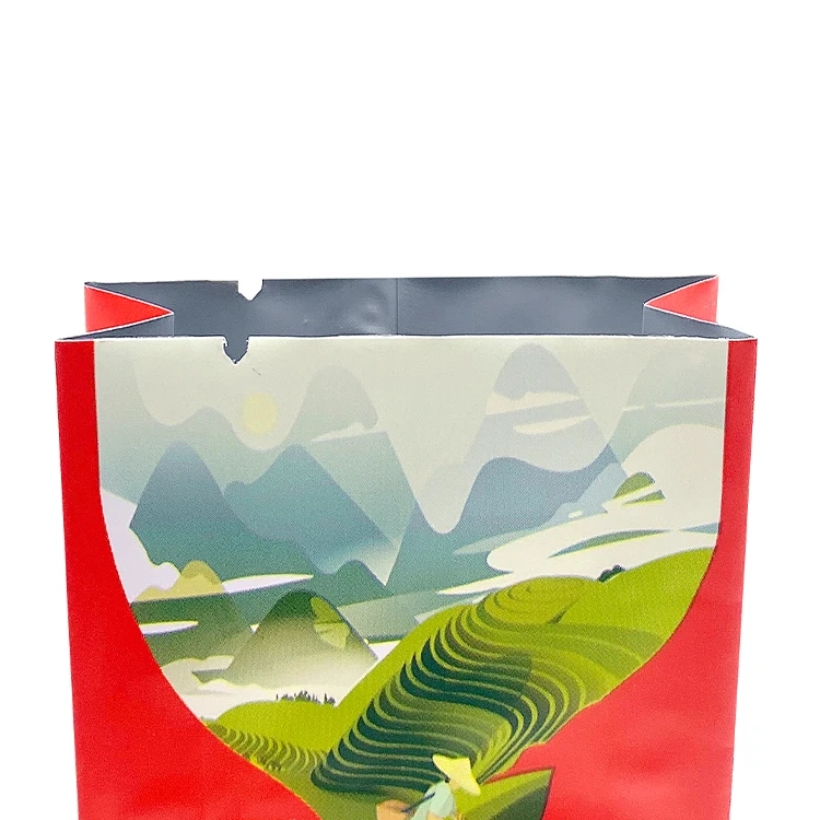 Free sample Manufacturer Eco Friendly Custom Logo Plastic Side Gusset Back Fin Lap Bag For Food Tea Coffee for food candy