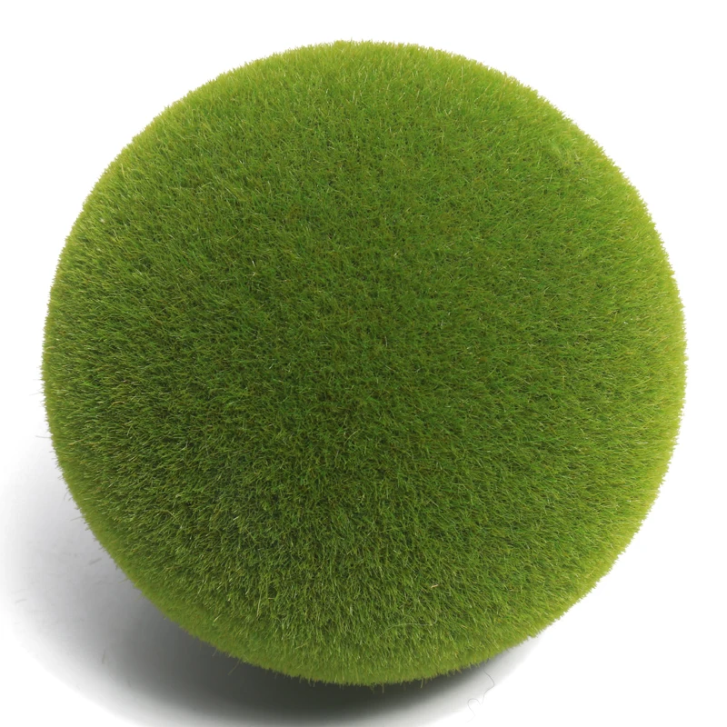 Wholesale artificial moss ball for garden decoration plastic grass ball with lower price