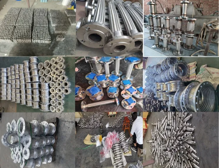 High Temperature braided corrugated expansion joint stainless steel flanged bellow 3 4 inch flexible metal hoses