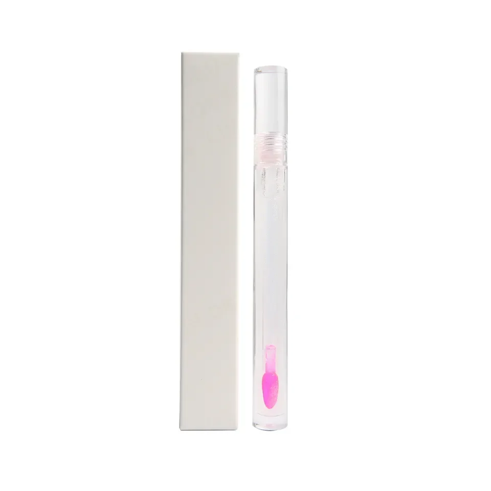 DIY Your logo Trendy Pre Made Quality Manufacturer Fruit Flavor Thick Base High Pigmented Red Black Purple Clear Pink Lipgloss