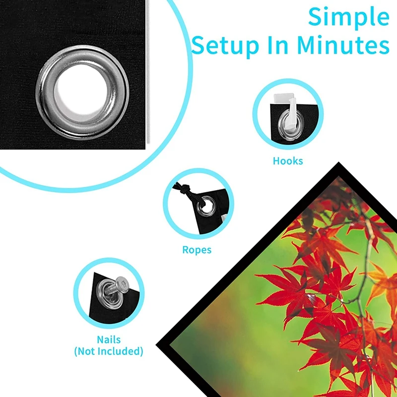 Factory Direct Supply Cheapest Price 16:9 High Quality Large Electric Projector Screen Outdoor