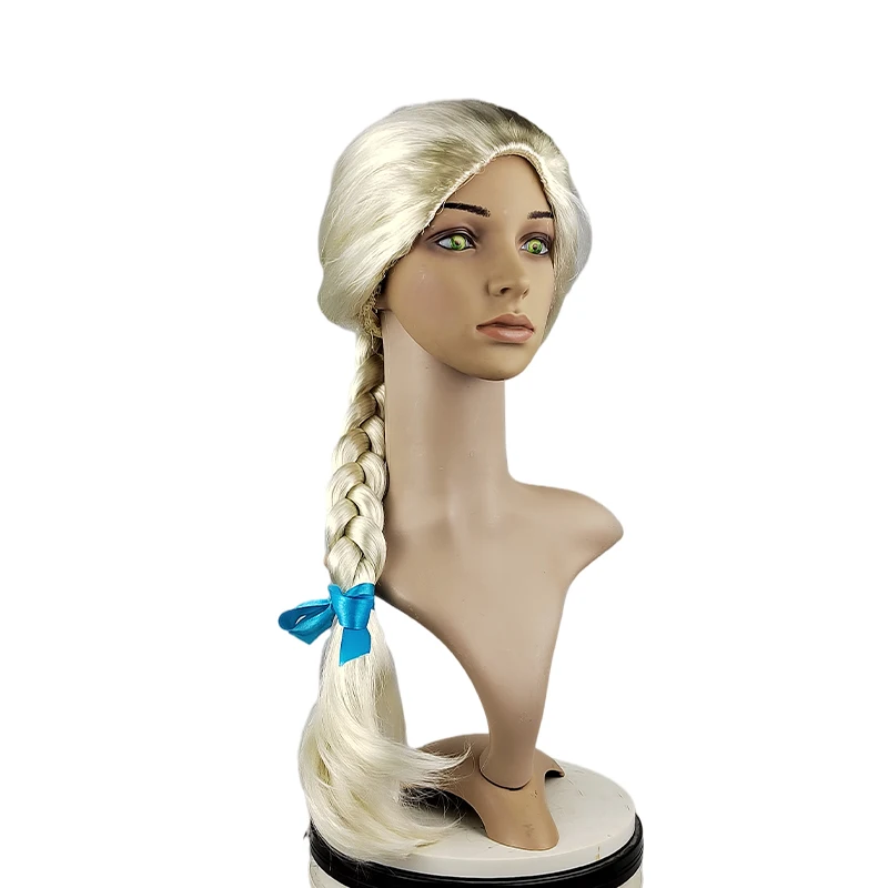 Hot Selling and Factory Wholesale Cosplay Wig of Elsa Princess in Frozen Synthetic Hair Cosplay Wig With Low Price