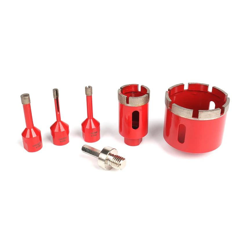 High Quality Straight Shank Diamond Hole Saw Cutter Coated Core Drill Bit Electroplated For Tile Marble Glass Ceramic -