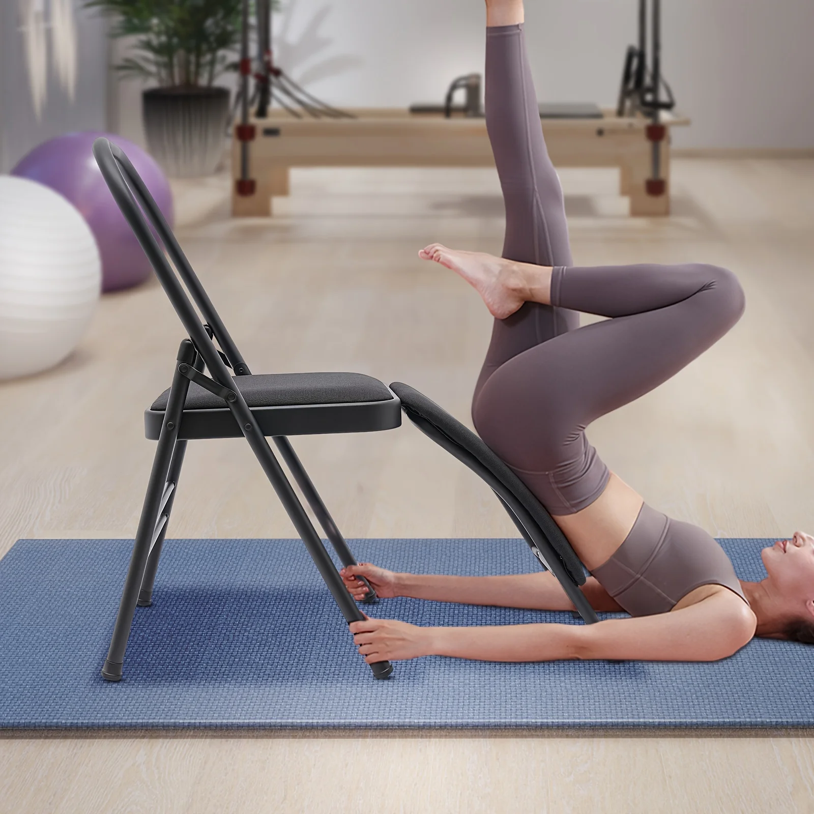 Wholesale New Design Durable Multifunctional Flexibility Cross-Legged Meditation Fitness Auxiliary Yoga Chair