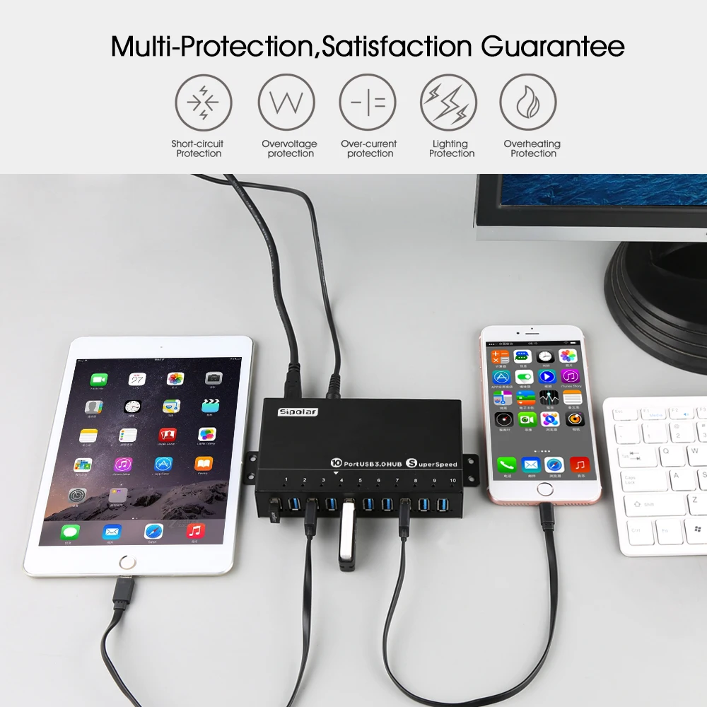 Док-станция Sipolar usb 3 0 10 портов для mac mini m1 macmini apple