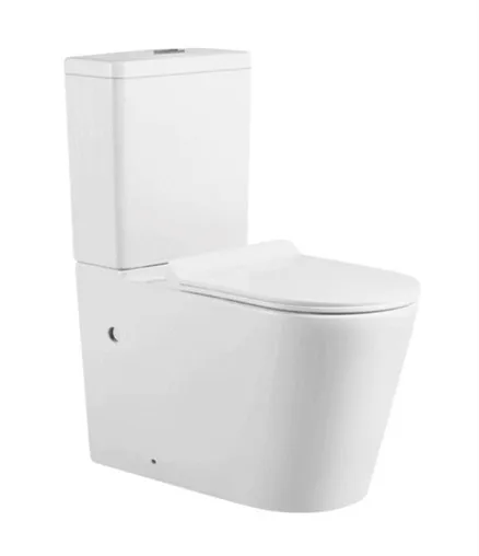 Hot sale WC rimless good price standard back to wall floor mounted two piece toilet
