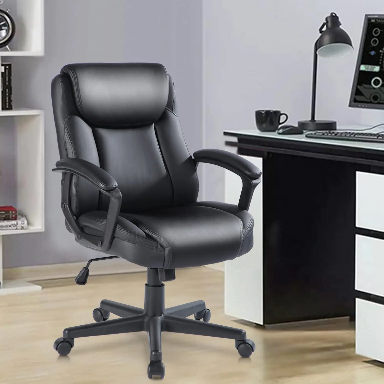 Office Furniture Wholesale  High Back PU Ergonomic Swivel Office Chair OEM Cheap  leather office chair