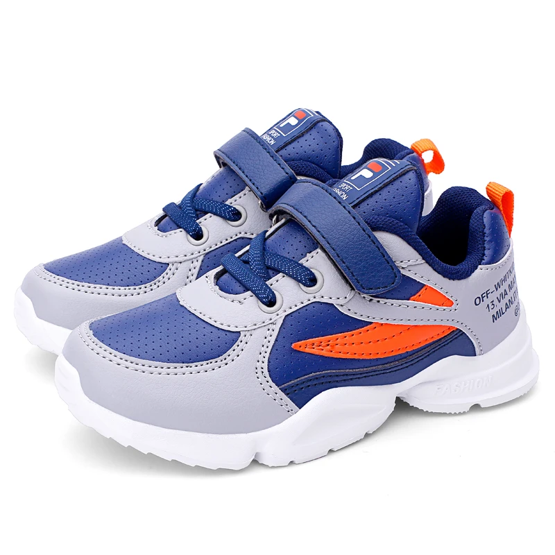 Custom Logo Boys Girls Shoes for Little Kids/Big Kids Pu upper Lightweight Comfy Athletic Running Shoes Kids Sneakers