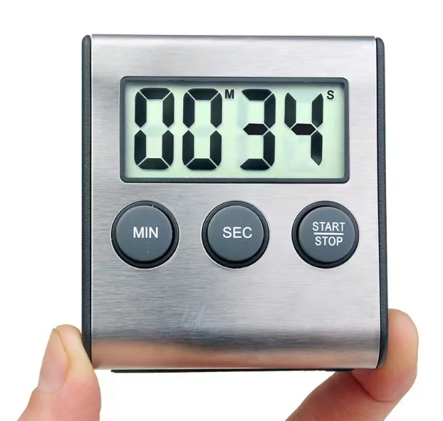 Alarm Food Thermometer Timers Backlight Baking BBQ Kitchen Timer Waterproof Digital Meat Thermometer for Cooking