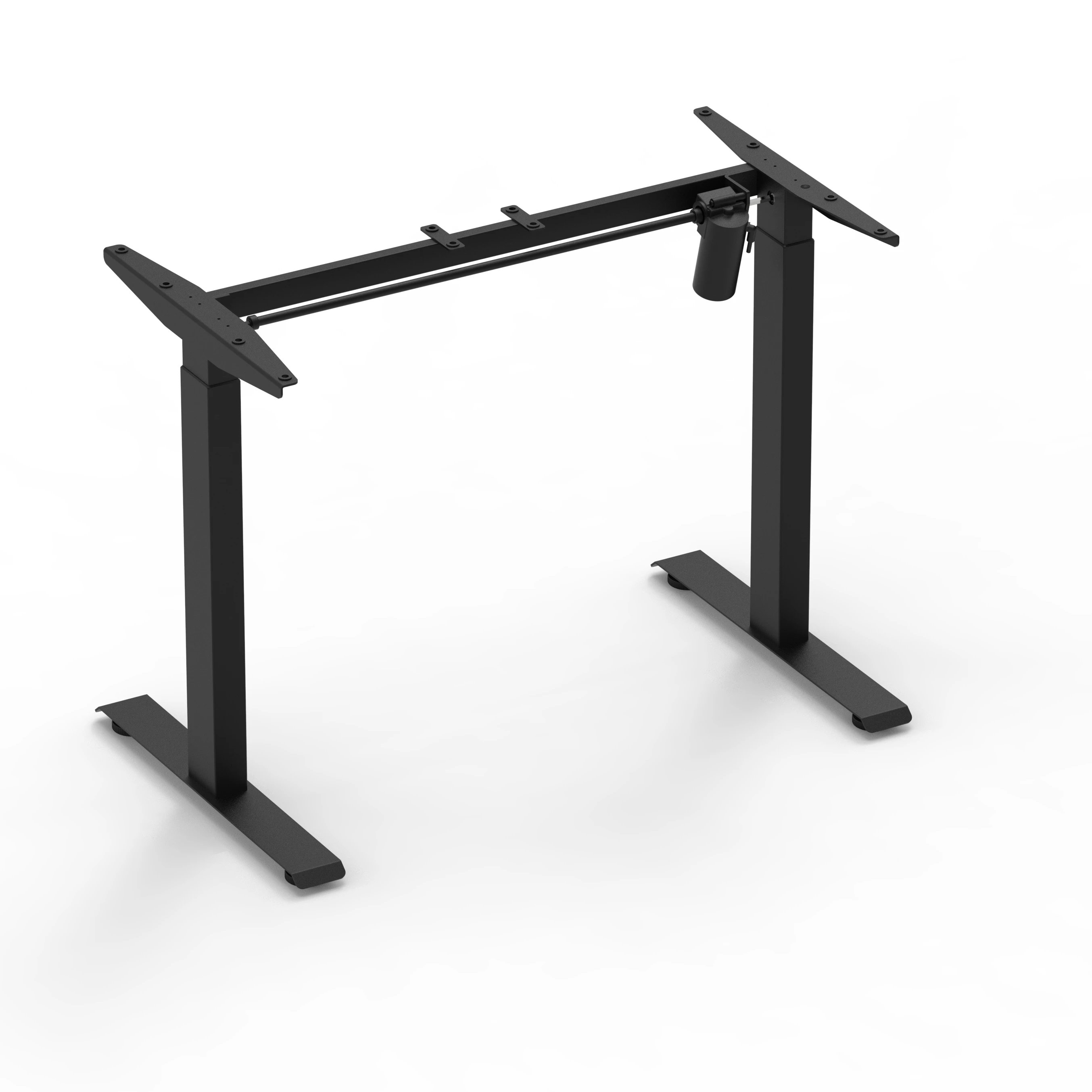Single Motor Electric Height Adjustable Table Frame Standing Desk Sit To Stand With Dual Motor 2 Stage Up Lift