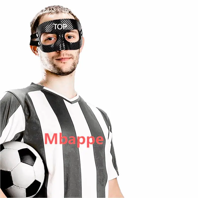 2024 Европейский Чемпион международного чемпионата по футболу Mbappe France из углеродного волокна баскетбольная защитная маска для носа в наличии