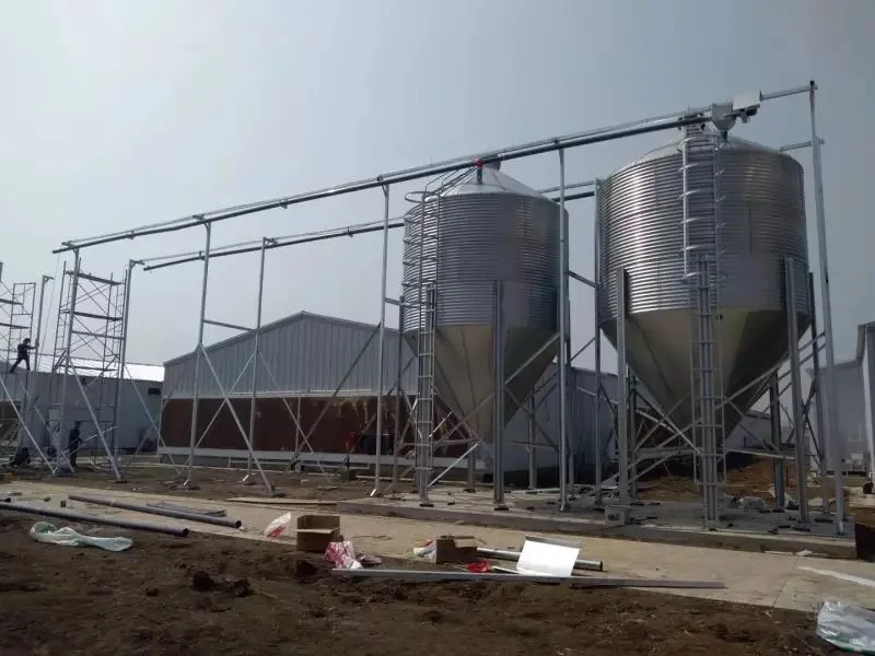 2021 animal feeder small silos 3t 5t 10t 20t small volume feed silo poultry animal feed bin Customized Steel Chicken Feed Silo