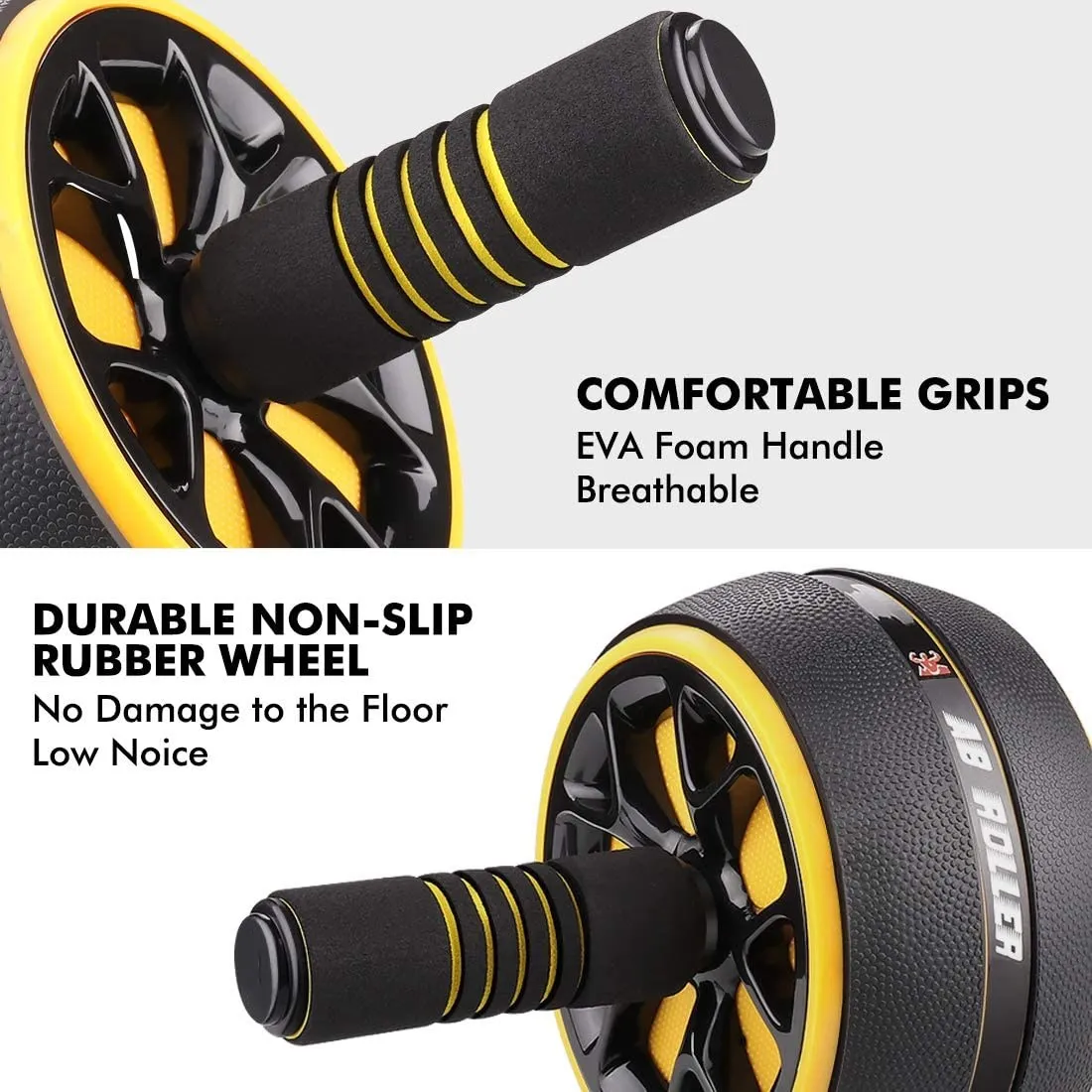 Ab Wheel Rollers Kit Exercise Wheel Core Strength Training Abdominal Roller