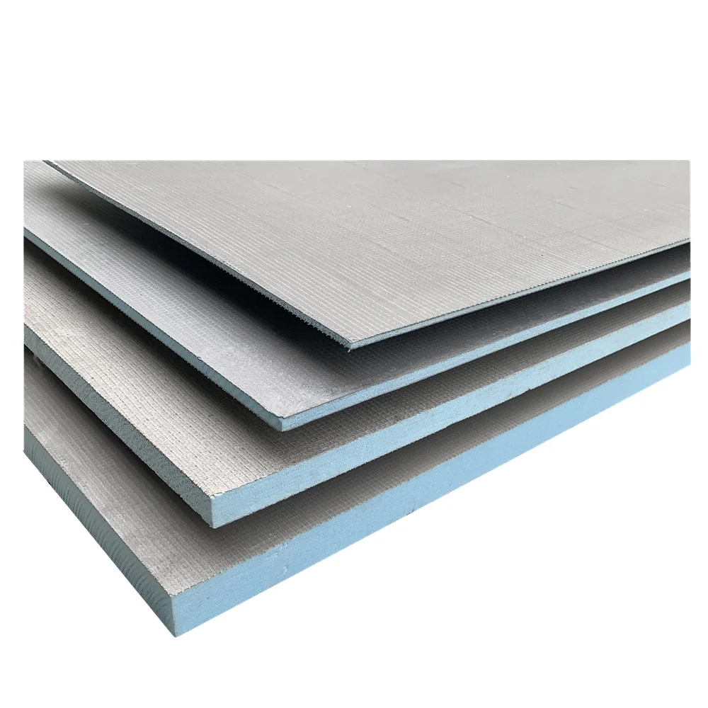 Fire Resistant Blue XPS Fiberglass Cement Coated Tile Backer Board Waterproof Under Tile Insulation Board
