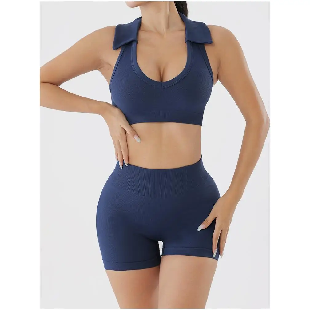 Women Yoga Set Female Beautiful Back Latest One Piece Fabric Manufacturers Shirt Wide Leg Custom High School Sexx Leggings Photo