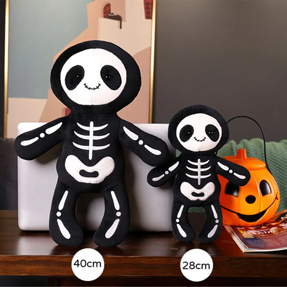 New Skeleton Plush Doll Halloween Prop Skeleton Pillow Toy for Boys and Girls Plush Toys