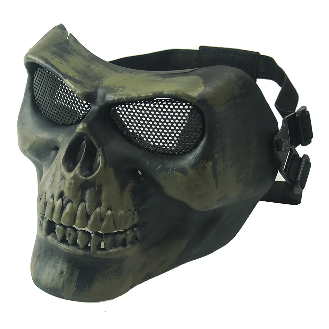 Outdoor real CS tactical protective mask equipment skull mask