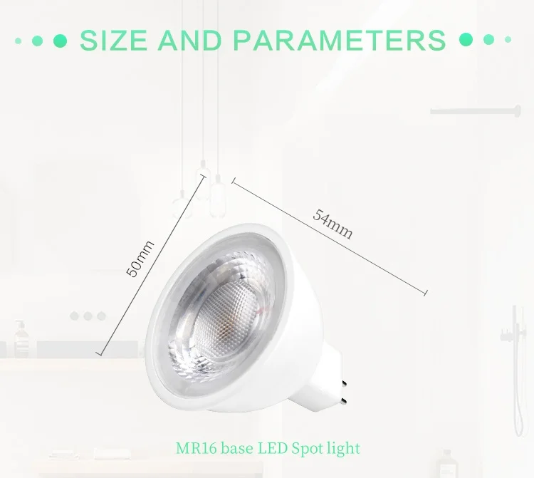 Shunfa factory wholesale 5W MR16 LED bulb 8LED*2835SMD energy saving spot light bulb replace for chandelier lights