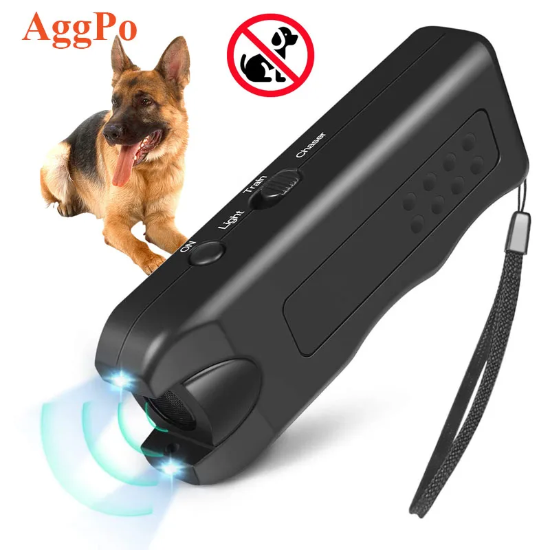 Wholesale Ultrasonic Dog Repeller New Amazon ebay Handheld Bark Control Luminous Ultrasonic Dog Repeller