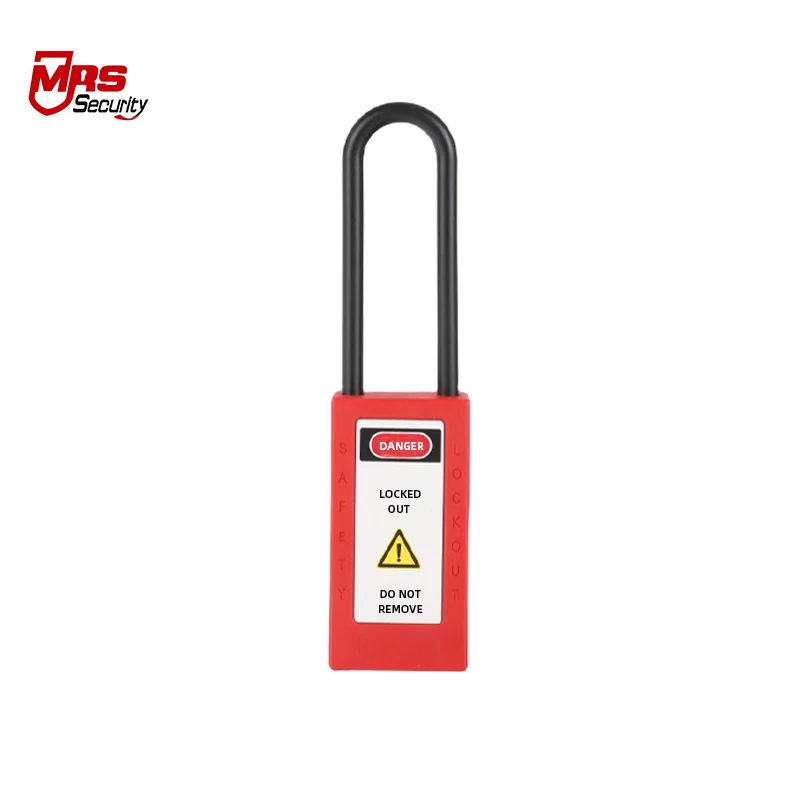 OEM tagout padlock 76mm length safety padlocks lockout nylon loto padlock insulation shackle safety padlock