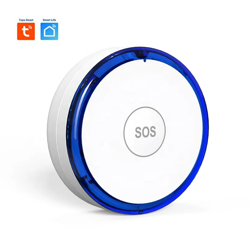 Kerui New Design Personal Safety Gadgets Wireless Caregiver Pager Tuya WiFi SOS Button for Elderly Emergency Call