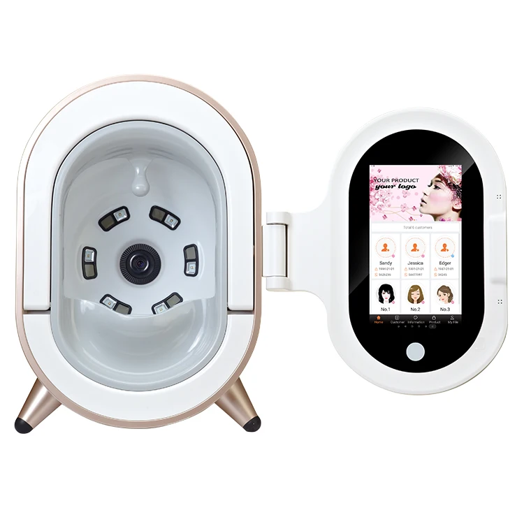 2024 portable design facial beauty machine digital skin analyzer