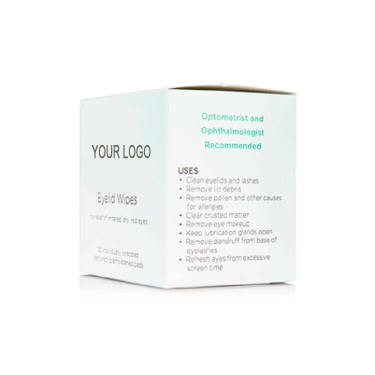 Twowell Wholesale Sample Acceptable Travel Size Easy Take Eyelid Wipes For Daily Cleaning Use