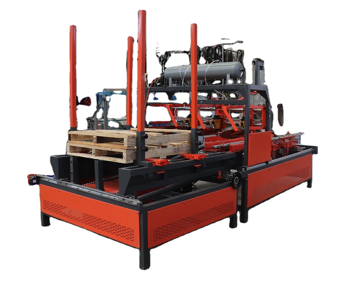 automation wood pallet Block Nailing Machine